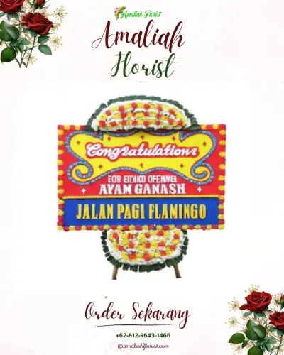Bunga Papan Congratulation di Stadion